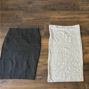 Gray Pencil Skirt Set - dark gray (Dalia) & light gray (express)